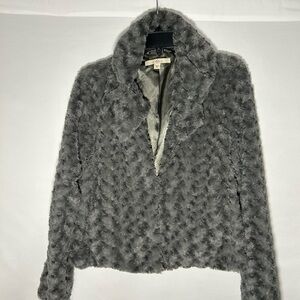 Fever Charcoal Teddy Jacket